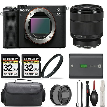 Sony a7C Camera (Black) + 28-70mm f/3.5-5.6 OSS Lens + UV Filter + 64GB + Handbag And More!