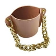 thumbnail image 1 of Clearance! Chain Portable Coffee Cup Cover Leather Beverage Handbag Heat Insulation Hot Separation Cup Cover Hanging Portable Browsing History Return Pallets #03, 1 of 1