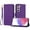 Purple, variant on ELEHOLD Wallet Case for Samsung Galaxy S23 Plus, Shockproof Leather Stand Case with Magnetic Clasp & Hand Strap,Red
