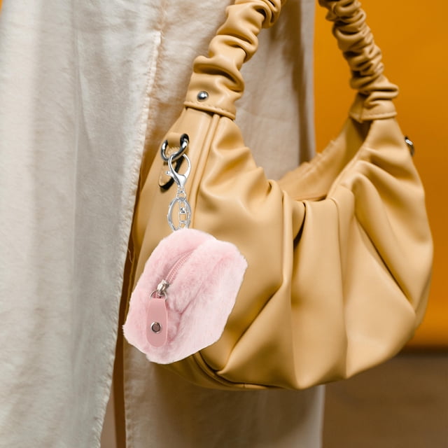 unbranded Pequeño De Rosa Con Llavero Para Mujer Y Portátil