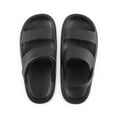 thumbnail image 2 of Spencer Slides Sandals Women Men Clouds Slippers Adjustable Strap House Shower Shoes Quick Drying Slippers Cushion Non Slip Soft Comfort, Black, 2 of 11