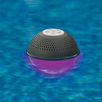 Mainstays Portable Bluetooth Pool Speaker with RGB Lights