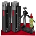 thumbnail image 1 of SabineTek SmartMike+ S610 Ultra-Compact Wireless Bluetooth Microphone 2-Pack, S610 (Black), & SMike+ App, with Noise Reduction, Tripod, Basic Accessories Bundle, 1 of 4