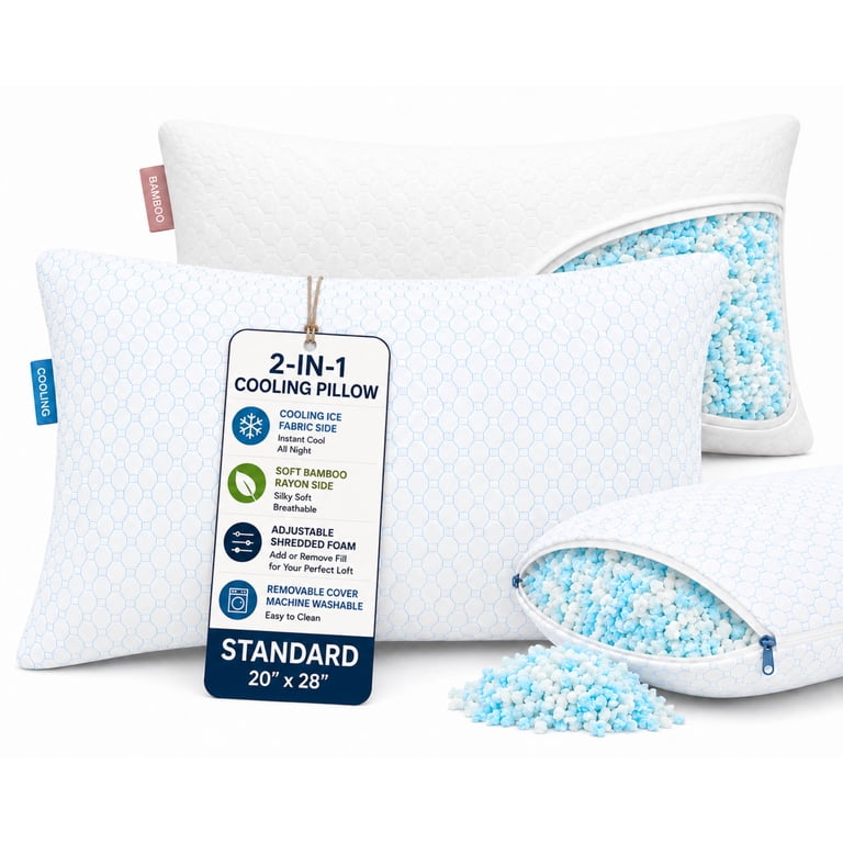 Virtu Cooling Memory Foam Standard Pillows 2 Pack photo 4