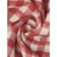 thumbnail image 6 of DARING DIVA Women's Plus Gingham 1950s Plaid Round Neck Tops 4X Red, 6 of 6