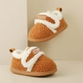 thumbnail image 5 of Toddler Girl Boots,Winter Girls Boots Indoor Slippers Warm Lined Shoes for Babies Toddlers Soft Sole Cozy Home Floor Footwear with Easy On Design,Toddler Snow Boots,Brown,21-24 Months, 5 of 7