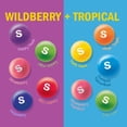 thumbnail image 2 of Pack of 3 Skittles Flavor Mash-Ups Wild Berry & Tropical Chewy Candy Grab N Go Resealable Bag, 9 oz (packaging may vary), 2 of 5