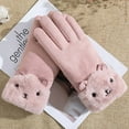 thumbnail image 2 of KyCheLot Women Soft Warm Gloves Cute Fleece Lined Windproof Winter Thermal Mittens Glove, 2 of 5