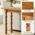 thumbnail image 6 of Tribesigns 70.9" Extra Long Console Table, Narrow Wood Sofa Table Behind Couch for Hallway, Brown, 6 of 7