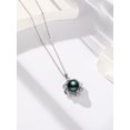 thumbnail image 3 of TANGPOET Black Pearl Infinite Necklace with 925 Sterling Silver Tahitian Freshwater Cultured Infinite Jewelry Inlaid Zircon Birthday Present Gifts for Women Mother Wife, 3 of 5