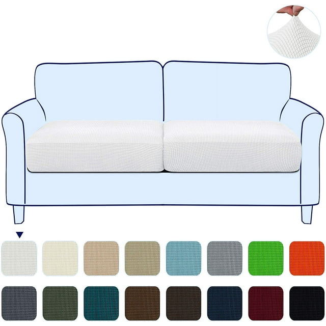 Subrtex Housse de Coussin Extensible Douce Texturée pour Canapé d'Angle