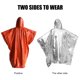 thumbnail image 1 of Poncho de lluvia impermeable poncho de lluvia con capucha manta de supervivencia para lluvia (naranja), 1 of 9