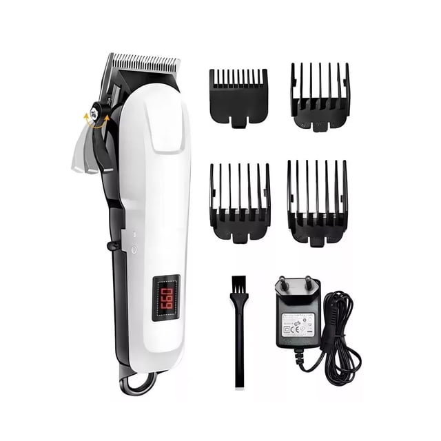 Maquina Para Cortar Cabello Cortadora De Pelo Profesional Blanca