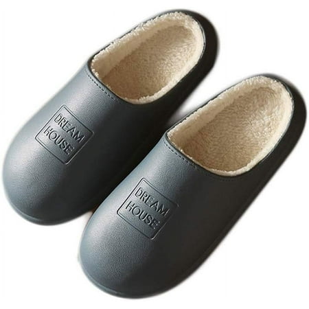 

Men and Women Winter Cotton Slippers Household Indoor Waterproof Slippers Thick-Soled Home Warm Slippers Couples wear Cotton Shoes Outside Suitable for Going Out and at Home