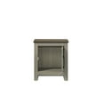 thumbnail image 4 of Wooden Coffee Tables, Nyla 16"W Gray Oak End Table, Side Table, Nightstand with Cabinet Door, Gray Coffee Tables,Wood Round Coffee Tables, Furniture Primary Living Space Tables, 4 of 5
