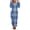 Blue-1, variant on Flannel Pajamas for Women Fleece Fuzzy Sherpa Hooded One Piece Plaid Rompers Warm Winter Loungewear Sleepwear