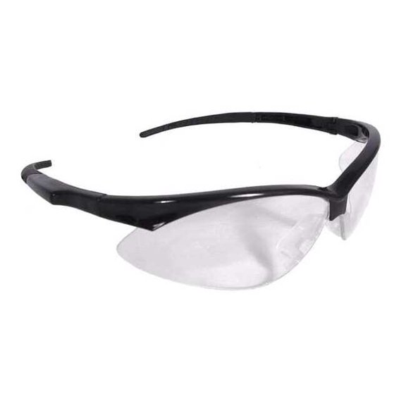 Radians Safety Glasses, Clear, Black AP1-10