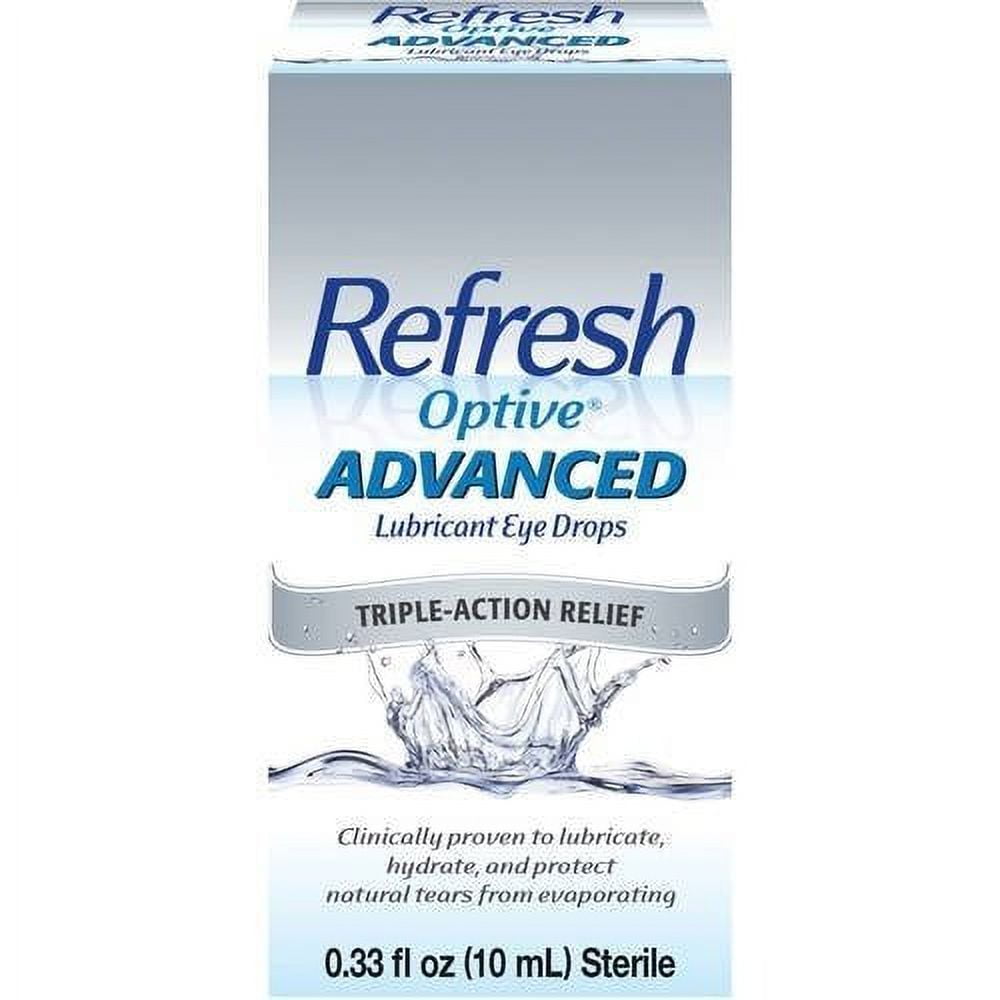 Refresh Optive Lipid Lubricant Triple-Action Relief Eye Drop 0.33oz, 5-Pack