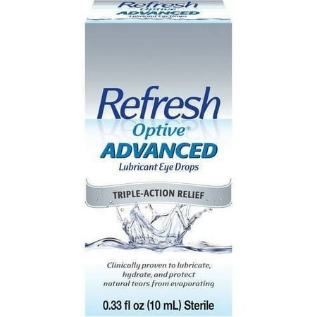 Refresh Optive Lipid Lubricant Triple-Action Relief Eye Drop 0.33oz, 5-Pack