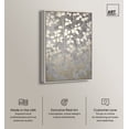 thumbnail image 3 of Silvery Gray Garden Canvas Elegant Floral Wall Art by Art Remedy, Silver Frame, 30" x 45", 3 of 8