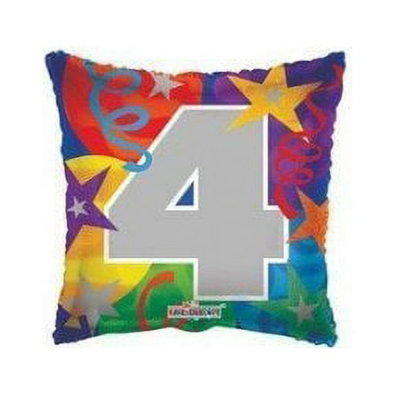 18 Inch Party Number 4 Balloon