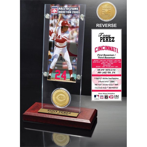 Highland Mint TPHOFTACRK Tony Perez "Hall of Fame" Ticket Highland Mint TPHOFTACRK Tony Perez "Hall of Fame" Ticket
