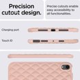 thumbnail image 3 of Back Case for iPad 9th Gen 2021/8th Gen 2020/7th Gen 2019, Stylish Diamond Texture Soft TPU Anti-Slip Lightweight Ultra Slim Drop Protective Shockproof Cover for iPad 10.2 Inch, Pink, 3 of 7