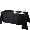 thumbnail image 4 of BalsaCircle 90" x 132" Polyester Rectangular Tablecloth - Black, 4 of 8