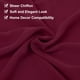 thumbnail image 4 of 2 Piezas de Caminos de Mesa de Chiffon Rojo Oscuro 27.5" x 118" Camino de Mesa Ligero y Elegante Camino de Mesa Romántico y Transparente, 4 of 7