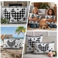 thumbnail image 5 of Chicken Hen Outdoor Waterproof Pillow Covers, Rooster Animals Farmhouse Plaid Country White Wooden Decorative Square Throw Pillowcase Sofa Cushion Sham for Patio/Couch/Chair, 26"x26" 2 Pack, 5 of 8
