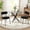 black 2PCS, variant on Katboc 36in Round Glass Dining Table and 2 Teddy Velvet Chairs Set, Modern Silver Aluminum Tray Black Legs, for Kitchen Dining Room, Black