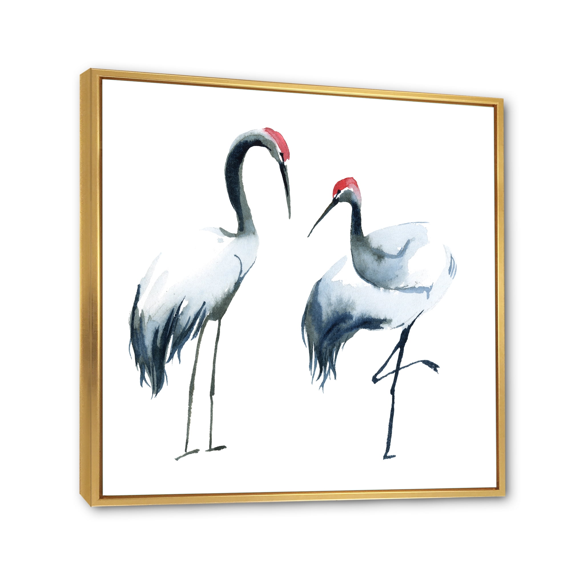 Designart 'Two Monochrome Shadoofs' Farmhouse Framed Canvas Wall Art Print