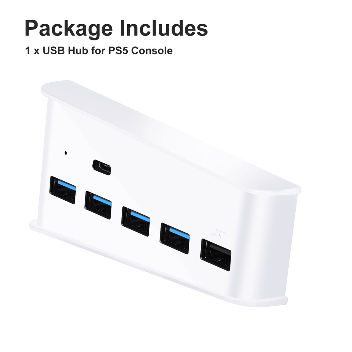 AQIDAP Hub for PS5,USB High-Speed Expansion Hub Charger Extender Compatible  with Playstation 5 Game Consolewith 4 USB + 1 USB Charging Port + 1 Type C