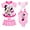 Minnie mouse, pink, polka dots, variant on Disney Minnie Mouse Toddler Girls One Piece Bathing Suit Bikini Top Rash Guard Modest Swimsuit Skirt and Bottom 5 Set Toddler to Big Kid
