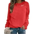 thumbnail image 6 of Atogsazn Women's Valentine's Day Sweatshirts Casual Cute Heart Long Sleeve Pullover Sweatshirt Blouse Fall Tops 09-Red XL Fashion, 6 of 8