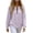 Purple, variant on Womens Half Zip Striped Top Mixed Stripe O Ring Zipper Relaxed Fit Long Sleeve Casual Pullover