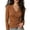 Coffee, variant on ZDNIXIAN Women Wrap V Neck Long Sleeve T Shirt ,Soft Stretchy Ruched Fitted Blouse, Casual Solid Color Surplice Front Slim Fit