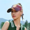 thumbnail image 4 of Kdxio Heart Sky Bird Couple Print Sun Visor Hat Golf Visor Adjustable Velcro Outdoor Sports Cap for Men Women, 4 of 6
