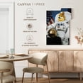 thumbnail image 5 of Elephant Stock Funny Dogecoin Astronaut Wall Art - Vertical Canvas Wall Art - Living Room Wall Decor - Humor Canvas - Black And Blue Decor - 8" x 12", 5 of 8