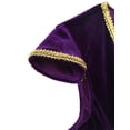 thumbnail image 5 of DPOIS Kids Boys Arabian Prince Costume Sleeveless Waistcoat Vest Top Purple 8, 5 of 6