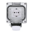 thumbnail image 2 of Toma para exteriores, toma para exteriores IP66, resistente a la intemperie, toma eléctrica impermeable para exteriores, toma para exteriores, salida de alta intensidad NikouMX herramienta, 2 of 8
