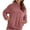 Pink, variant on Ashirexll Oversized Sweatshirt for Women, Fall Sweatshirts for Women, Fall Ladies Casual Solid Long Sleeve Crewneck Sweatshirts Bottom Split