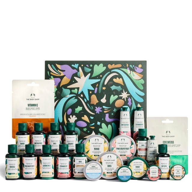 Calendario de Adviento Clásico de Belleza The Body Shop - Set de 24 Piezas