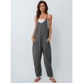 thumbnail image 2 of Mono corto casual de verano para mujer AUTOMET, gris oscuro, talla M, 2 of 5