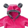thumbnail image 3 of GiLiling Kids Hooded Overcoat with Cute Bear Ears, Zip Up Fall Winter Warm Sweatshirt Jacket for Toddler Baby Boys Girls Outwear (Hot Pink, 12-18 Months), 3 of 5