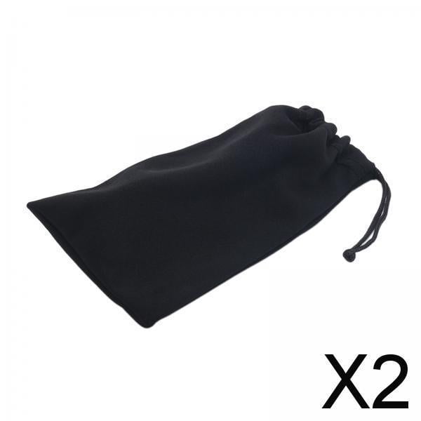 Paquete de 2 bolsas de microfibra para gafas de sol, accesorios para teléfonos móviles, estuche para jardín y 2 piezas