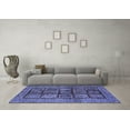 thumbnail image 3 of Ahgly Company Machine Washable Indoor Rectangle Abstract Blue Modern Area Rugs, 4' x 6', 3 of 4