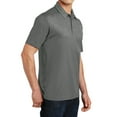 thumbnail image 4 of Mafoose Men's Embossed PosiCharge Tough Polo Dark Smoke Grey 4X-Large, 4 of 5