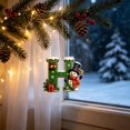 thumbnail image 5 of 26 Green Alphabet Ornaments for Christmas Tree,A-Z Letter Christmas Tree Pendant with Xmas Tree,Mini 2D Flat Hanging Decorations for Christmas Tree Party Gifts, 5 of 6
