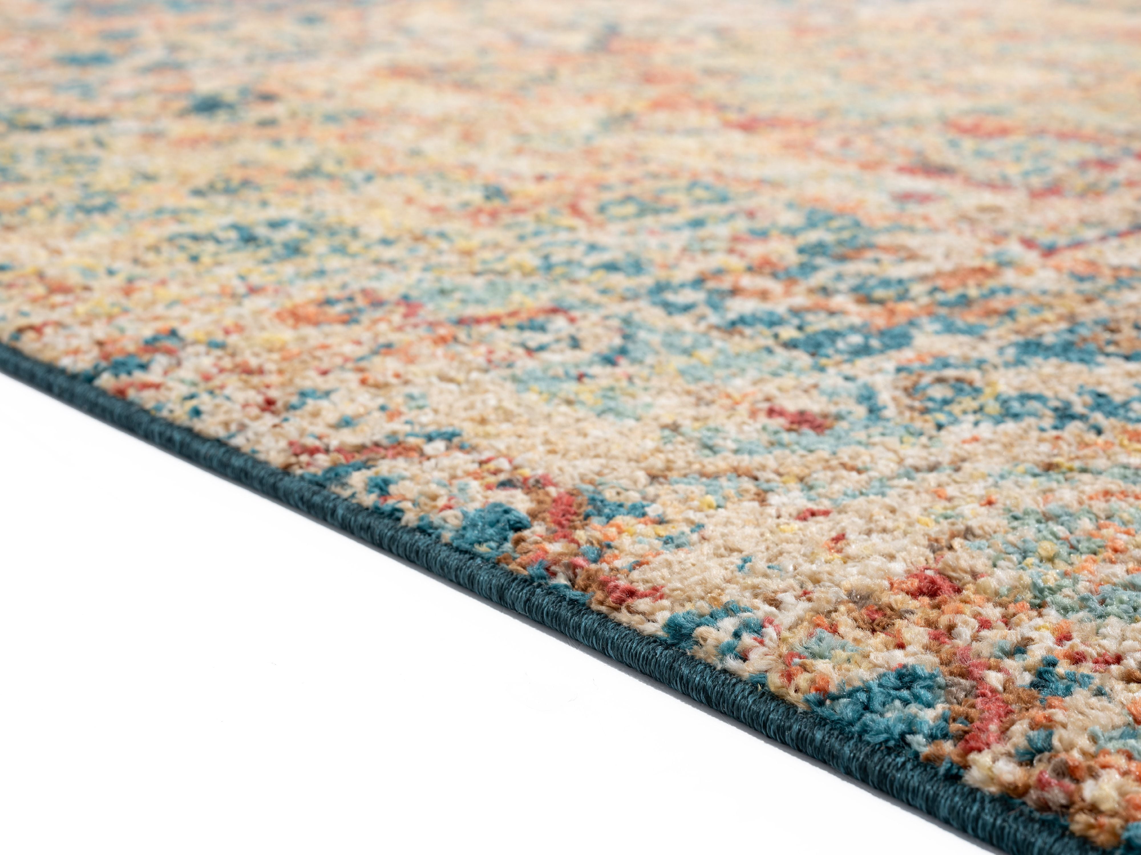 United Weavers Storybrooke Wellington Distressed Multi Woven Olefin/Frieze Area Rug or Runner
